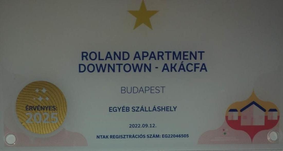 Roland Apartment Downtown - Akácfa Budapeste Exterior foto